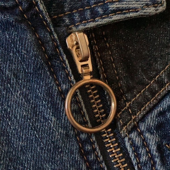 Fashion Nova Oversized Two Tone Denim Jacket - Picture 10 of 11